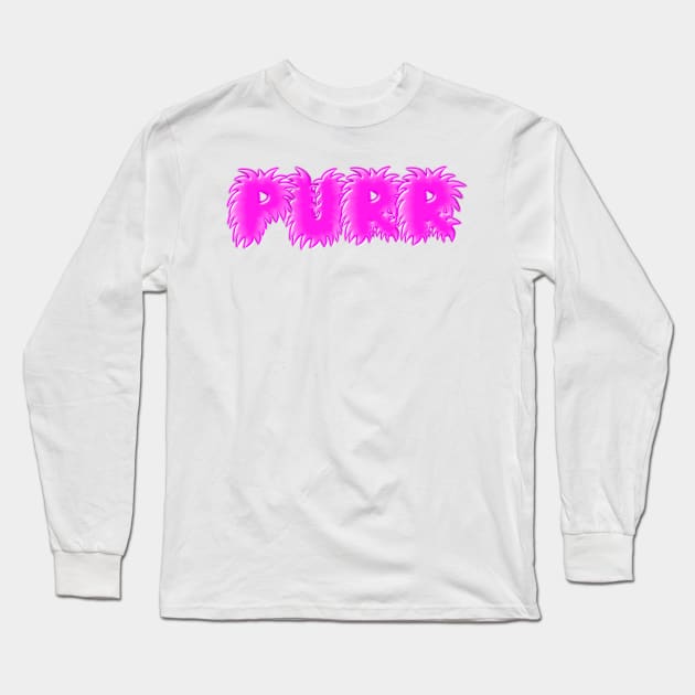 Purr Long Sleeve T-Shirt by BoonieDunes